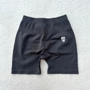 Gymreapers Infinity Seamless Workout Shorts Women's Small Black High Waist Biker